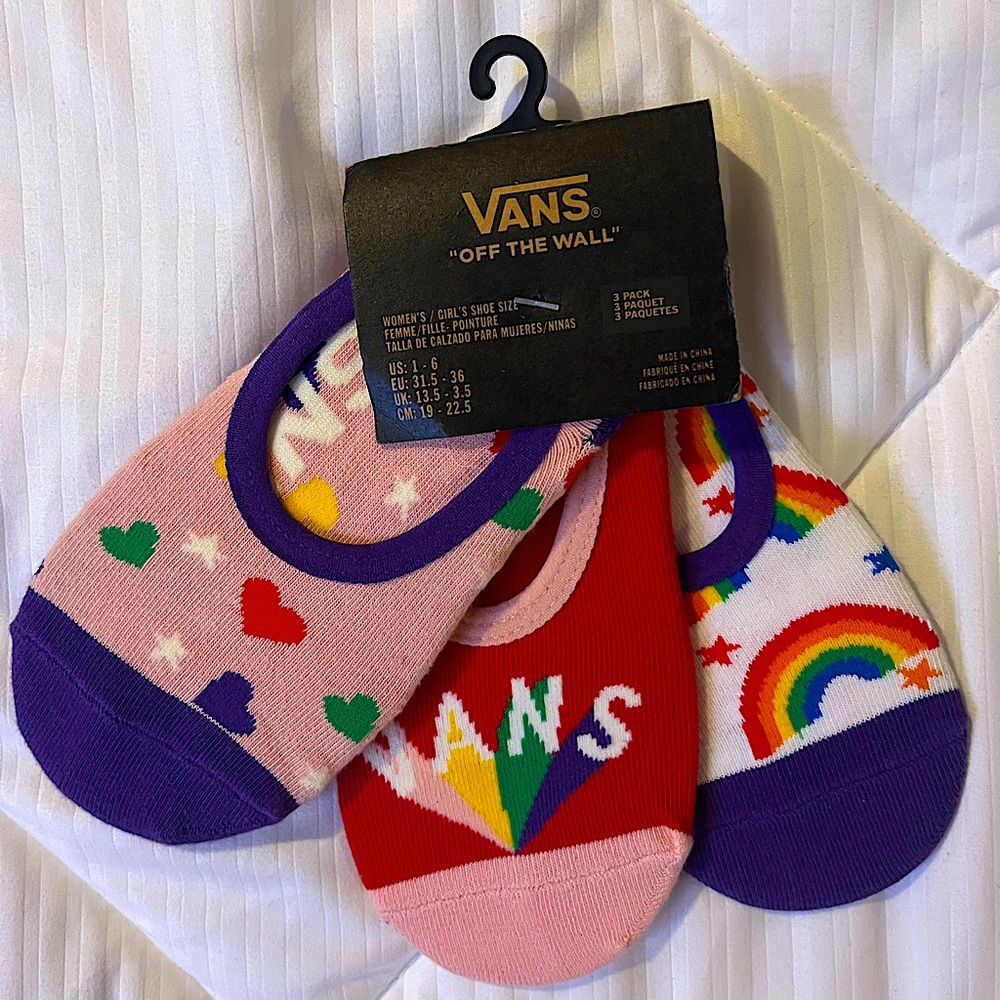 Vans Three Pack No Show Socks